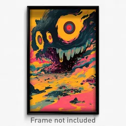 French Movie Poster - Angelic Sinkhole (France Psychedelic Art Retro Film Print)