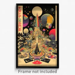 Hebrew Movie Poster - Esteemed Manse (Israel Psychedelic Art Retro Film Print)