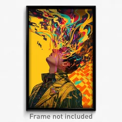 Bollywood Movie Poster - Digital Wire Frame Spring (India Hindi Film Art Print)