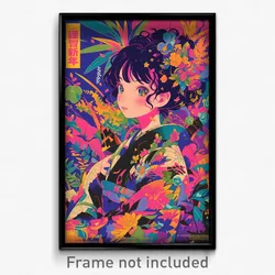 Chinese Movie Poster - Girl Feeling Anticipation, Flowery Impossible Bodysuit