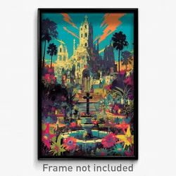 Mexican Movie Poster - Flowery Cathedral (Mexico Retro Film Art Print)