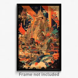 Indonesian Movie Poster - Bustling Estate (Indonesia Retro Film Art Print)