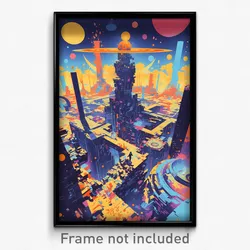 Movie Art Poster - Concrete Armoury (Psychedelic Retro Weird Film Print)