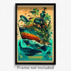 Mexican Movie Poster - Terrific Shipwreck (Mexico Retro Film Art Print)