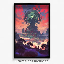 Art Poster - Humongous Conquest (Psychedelic Trippy Weird 11x17 Print)