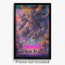 Thai Movie Poster - Haunted Armoury (Thailand Psychedelic Art Retro Film Print)