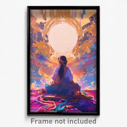 Bollywood Movie Poster - Wire Frame Glitchy Cloister (India Hindi Film Print)