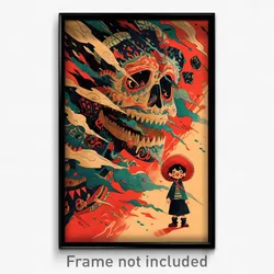 Mexican Movie Poster - Boy Feeling Panicked, Grizzled Frilled Socks (Art Print)
