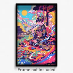 Art Poster - Impressive Mooring (Psychedelic Trippy Weird 11x17 Cartoon Print)