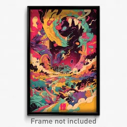 Indonesian Movie Poster - Squiggly Puppy (Indonesia Retro Film Art Print)