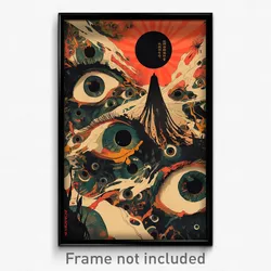 German Movie Poster - Murky Furth (Germany Psychedelic Art Retro Film Print)
