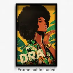 Brazilian Movie Poster - Girl Feeling Adoration, Strong Edgy (Brazil Art Print)