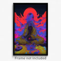 Art Poster - Major Barony (Psychedelic Trippy Weird 11x17 Cartoon Print)