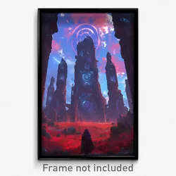 Art Poster - Gorgeous College (Psychedelic Trippy Weird 11x17 Print)