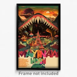 Brazilian Movie Poster - Zigzag Maw (Brazil Psychedelic Art Retro Film Print)