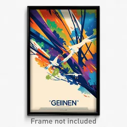 French Movie Poster - Extra Large Glen (France Psychedelic Art Retro Film Print)
