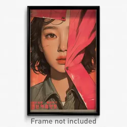 Korean Movie Poster - Woman Feeling Alienation, Rundown Pink Sleeves (Art Print)