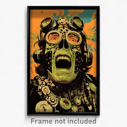 Spanish Movie Poster - Man Feeling Dread, Adventurous Tiara (Spain Art Print)