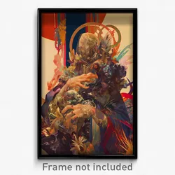 Art Poster - Detailed Parish (Psychedelic Trippy Weird 11x17 Print)