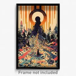 French Movie Poster - Giant Arrowslit (France Psychedelic Art Retro Film Print)