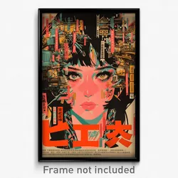 Chinese Movie Poster - Girl Feeling Indifference, Complex Anchor Hair Ornament