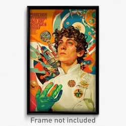 Russian Movie Poster - Boy Feeling Optimistic, Imaginative Aqua Gloves (Print)
