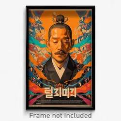 Korean Movie Poster - Man Feeling Enchanted, Thoughtful Multicolored Scarf