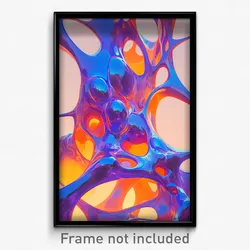 Art Poster - Unusual Waterfall (Psychedelic Trippy Weird 11x17 Cartoon Print)