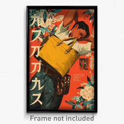 Chinese Movie Poster - Man Feeling Self Loathing, Buoyant Yellow Bag (Art Print)