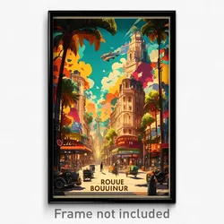French Movie Poster - Unique Boulevard (France Psychedelic Art Retro Film Print)