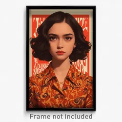 Indonesian Movie Poster - Girl Feeling Expectancy, Wavy Biker Clothes (Print)