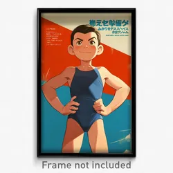 French Movie Poster - Boy Feeling Smug, Complex Leotard (France Film Art Print)