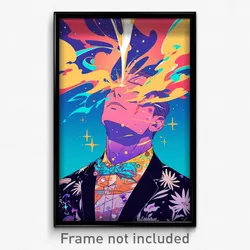 Movie Art Poster - Man Feeling Dismay Wearing Crafty Bow (Retro Film Print)