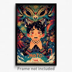 Mexican Movie Poster - Boy Feeling Upset, Gloomy Santa Gloves (Mexico Art Print)