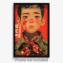 Korean Movie Poster - Boy Feeling Hatred, Hearty Polka Dot Ribbon (Art Print)