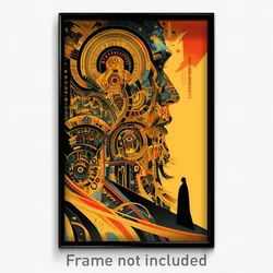 Spanish Movie Poster - Golden Walkway (Spain Psychedelic Art Retro Film Print)