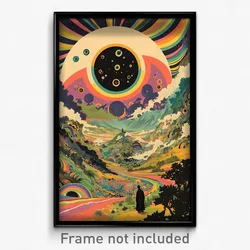 German Movie Poster - Alive Tableau (Germany Psychedelic Art Retro Film Print)