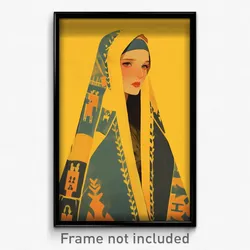 Greek Movie Poster - Woman Feeling Passion, Adorable Hooded Cape (Art Print)