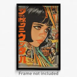 Indonesian Movie Poster - Girl Feeling Expectancy, Silly Striped Ribbon (Print)