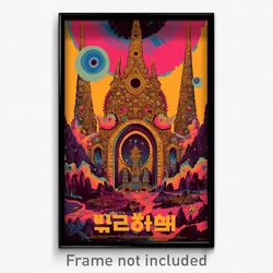 Hebrew Movie Poster - Bubbly Fortifications (Israel Retro Film Art Print)