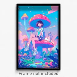 Art Poster - Adorable Lookout (Psychedelic Trippy Weird 11x17 Cartoon Print)