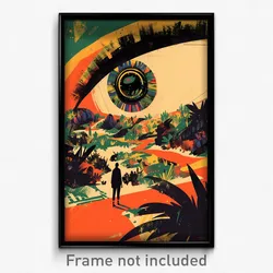 Spanish Movie Poster - Green Dike (Spain Psychedelic Art Retro Film Print)