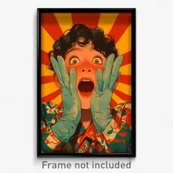 Spanish Movie Poster - Boy Feeling Excitement, Fresh Print Gloves (Art Print)