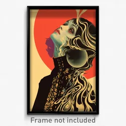 Hebrew Movie Poster - Silver Almshouse (Israel Psychedelic Art Retro Film Print)