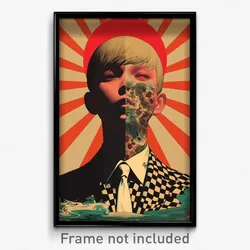 French Movie Poster - Boy Feeling Cynicism, Illustrious White Necktie (Print)