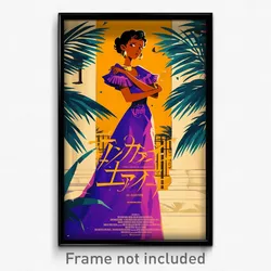 Spanish Movie Poster - Boy Feeling Amazement, Heartfelt Purple Dress (Art Print)