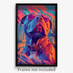 Spanish Movie Poster - Unsightly Dog (Spain Psychedelic Art Retro Film Print)