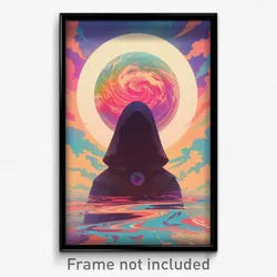 Movie Art Poster - Vivacious Hospice (Psychedelic Retro Weird Film Print)