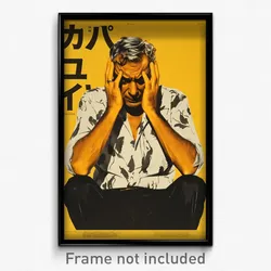 Brazilian Movie Poster - Man Feeling Discontentment, Black And White Shirt
