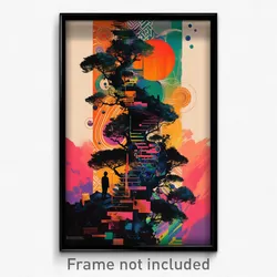 Icelandic Movie Poster - Majestic Ladder (Iceland Retro Film Art Print)